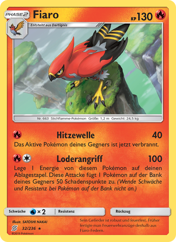Fiaro 32 — Unified Minds (German Pokémon TCG card)