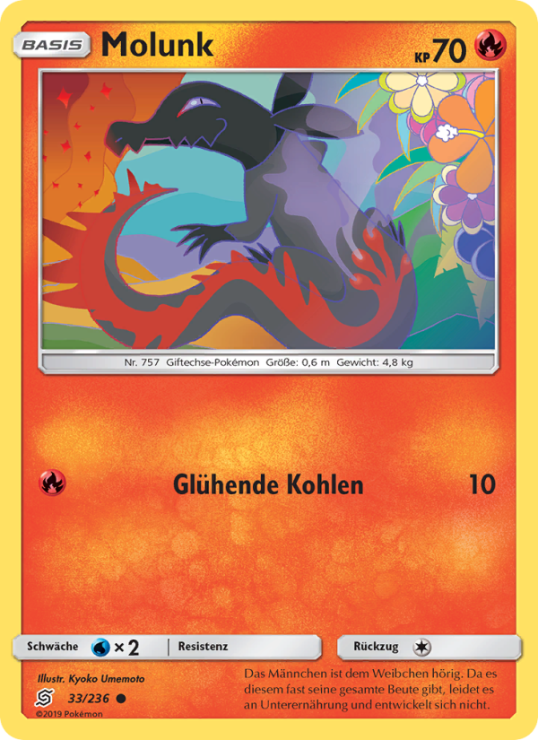 Molunk 33 — Unified Minds (German Pokémon TCG card)
