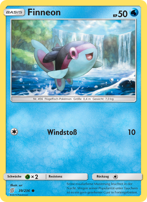 Finneon 39 — Unified Minds (German Pokémon TCG card)