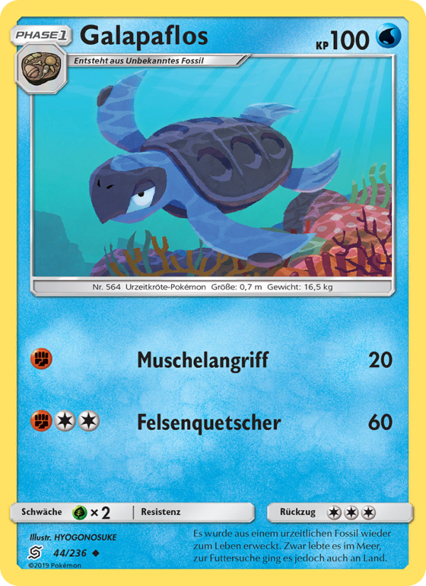 Galapaflos 44 — Unified Minds (German Pokémon TCG card)