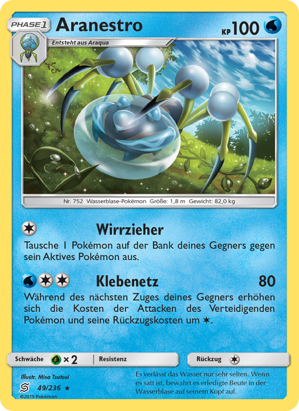 Aranestro 49 — Unified Minds (German Pokémon TCG card)