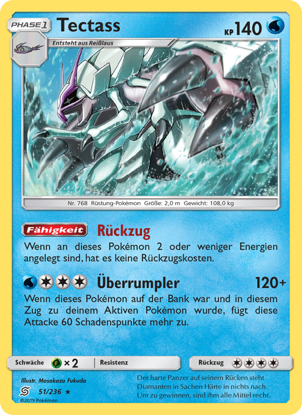 Tectass 51 — Unified Minds (German Pokémon TCG card)