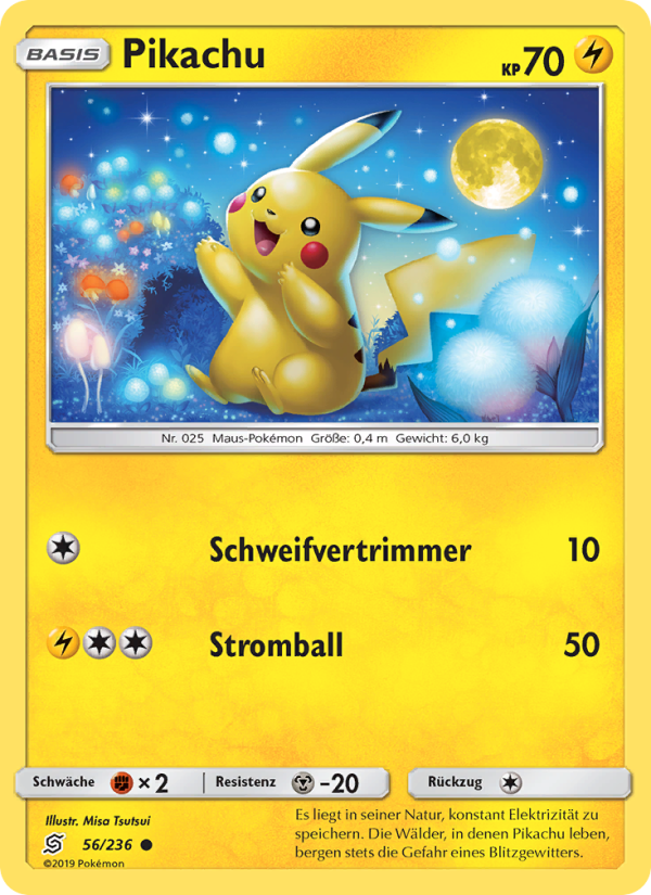 Pikachu 56 — Unified Minds (German Pokémon TCG card)