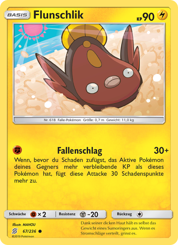 Flunschlik 67 — Unified Minds (German Pokémon TCG card)