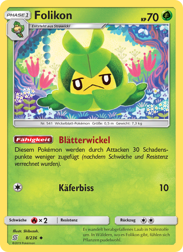 Folikon 8 — Unified Minds (German Pokémon TCG card)