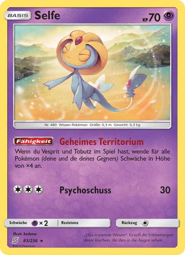 Selfe 83 — Unified Minds (German Pokémon TCG card)