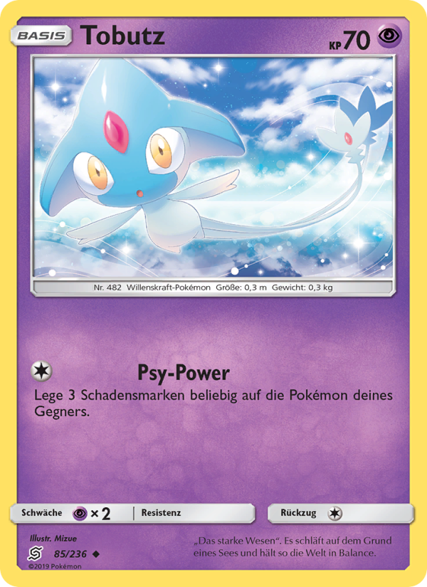 Tobutz 85 — Unified Minds (German Pokémon TCG card)