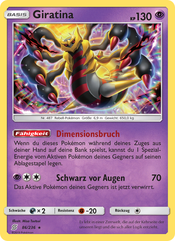 Giratina 86 — Unified Minds (German Pokémon TCG card)