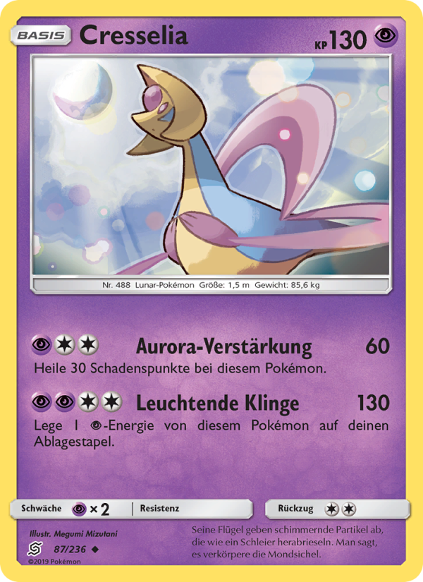 Cresselia 87 — Unified Minds (German Pokémon TCG card)