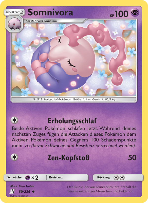 Somnivora 89 — Unified Minds (German Pokémon TCG card)