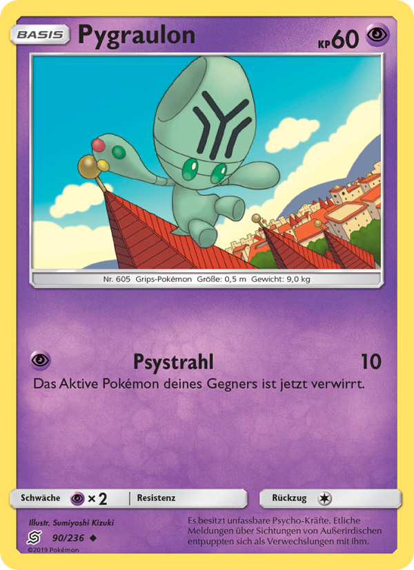 Pygraulon 90 — Unified Minds (German Pokémon TCG card)