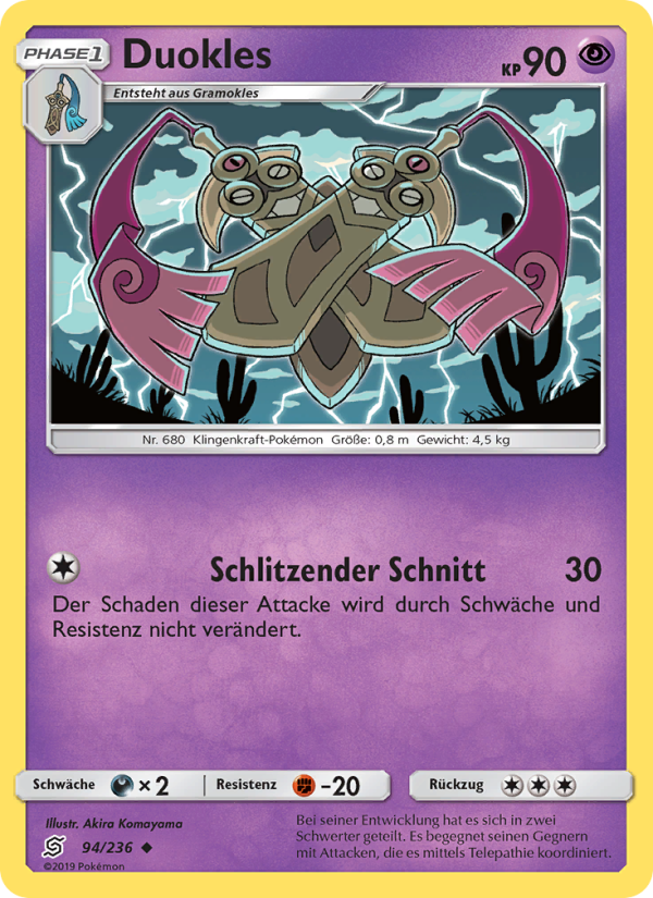 Duokles 94 — Unified Minds (German Pokémon TCG card)