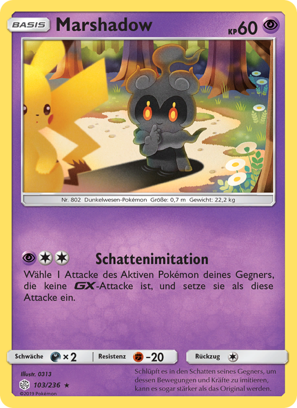 Marshadow 103 — Cosmic Eclipse (German Pokémon TCG card)