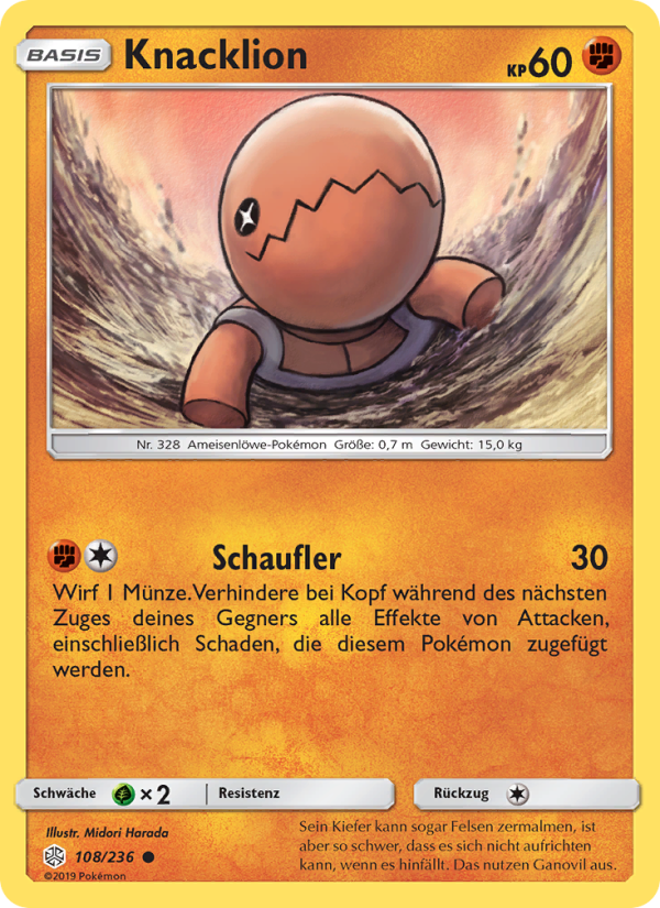Knacklion 108 — Cosmic Eclipse (German Pokémon TCG card)