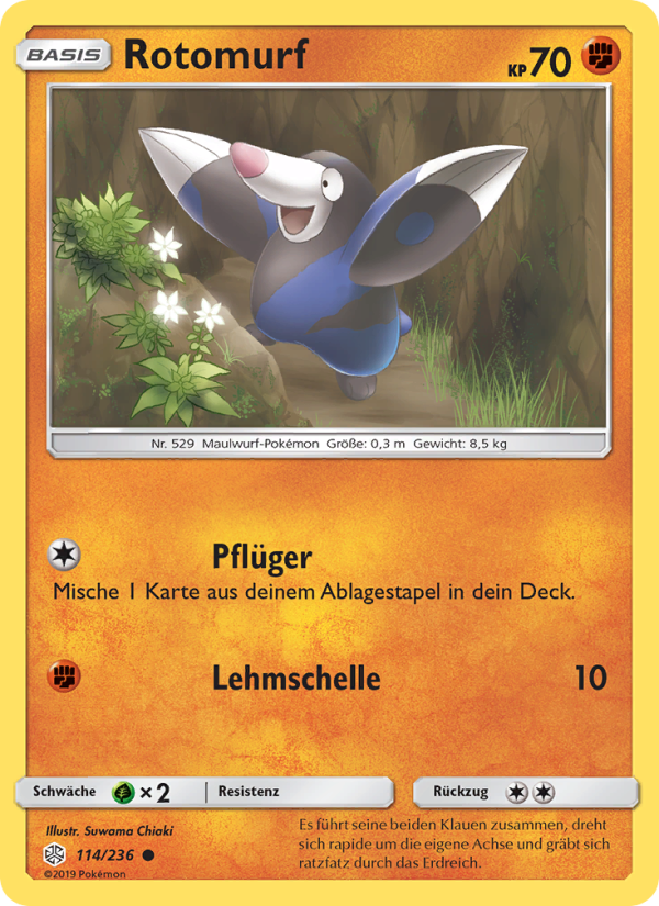 Rotomurf 114 — Cosmic Eclipse (German Pokémon TCG card)