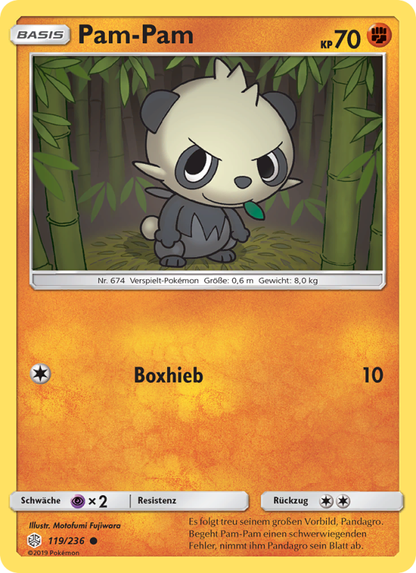 Pam-Pam 119 — Cosmic Eclipse (German Pokémon TCG card)