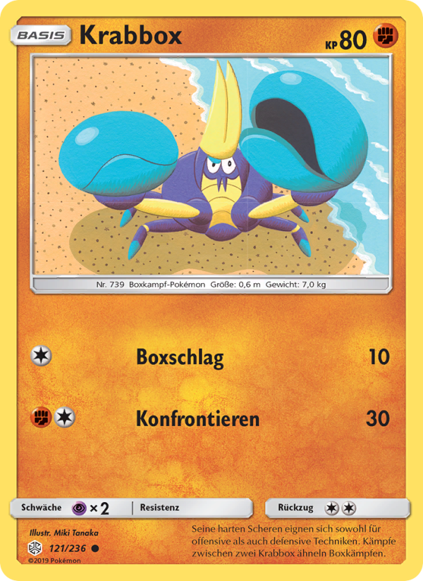 Krabbox 121 — Cosmic Eclipse (German Pokémon TCG card)