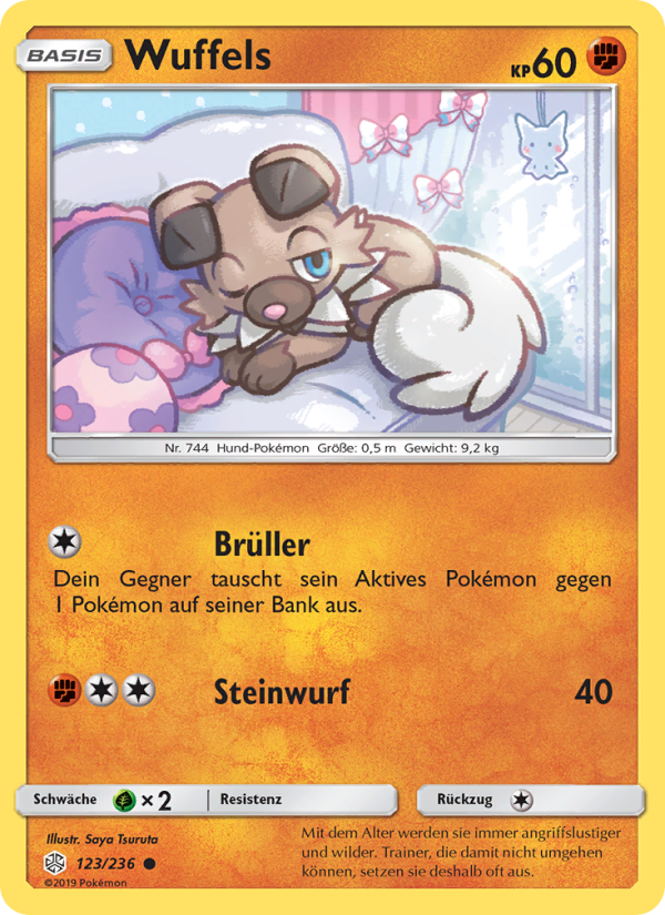 Wuffels 123 — Cosmic Eclipse (German Pokémon TCG card)