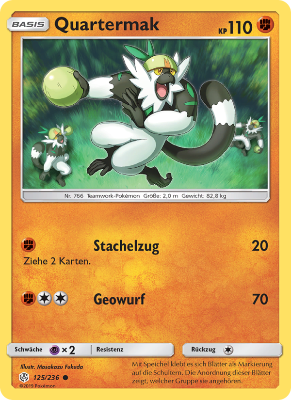 Quartermak 125 — Cosmic Eclipse (German Pokémon TCG card)