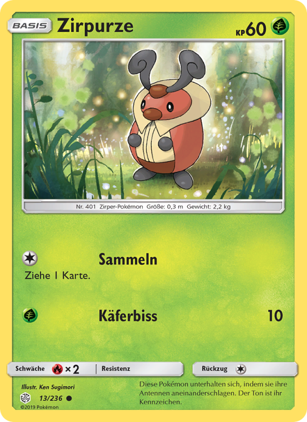 Zirpurze 13 — Cosmic Eclipse (German Pokémon TCG card)