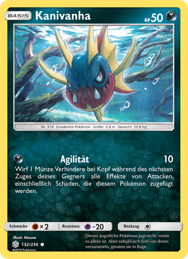 Kanivanha 132 — Cosmic Eclipse (German Pokémon TCG card)