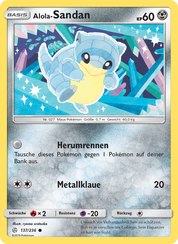Alola-Sandan 137 — Cosmic Eclipse (German Pokémon TCG card)