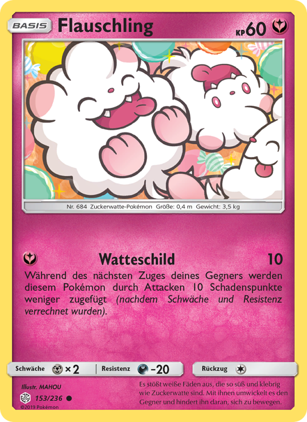 Flauschling 153 — Cosmic Eclipse (German Pokémon TCG card)