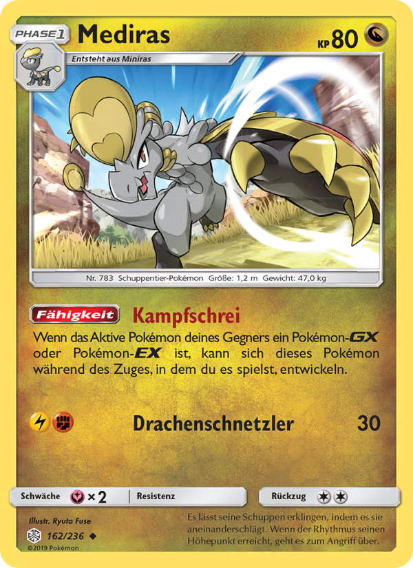 Mediras 162 — Cosmic Eclipse (German Pokémon TCG card)