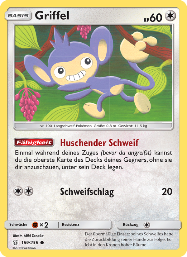 Griffel 169 — Cosmic Eclipse (German Pokémon TCG card)