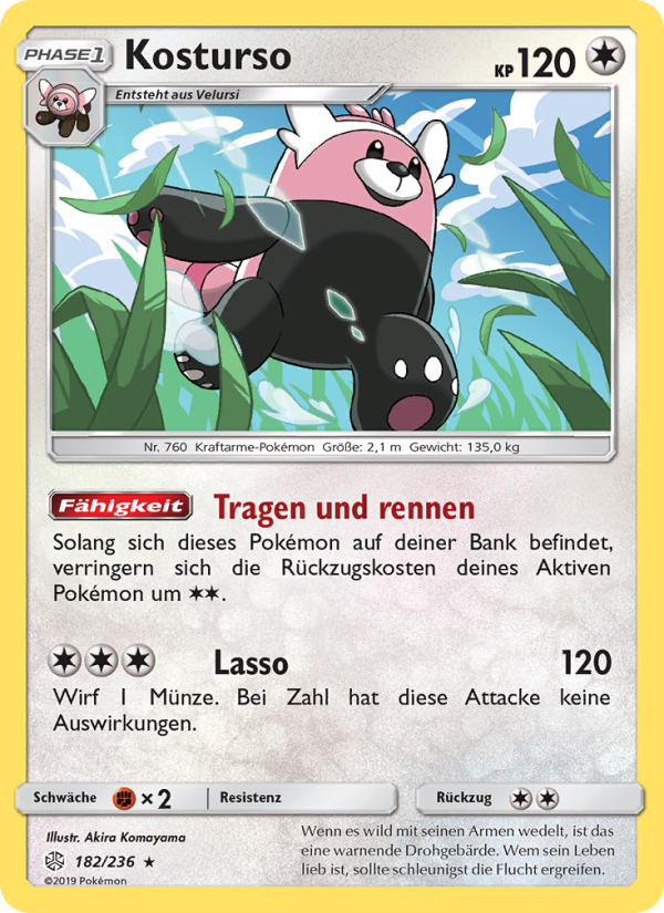 Kosturso 182 — Cosmic Eclipse (German Pokémon TCG card)