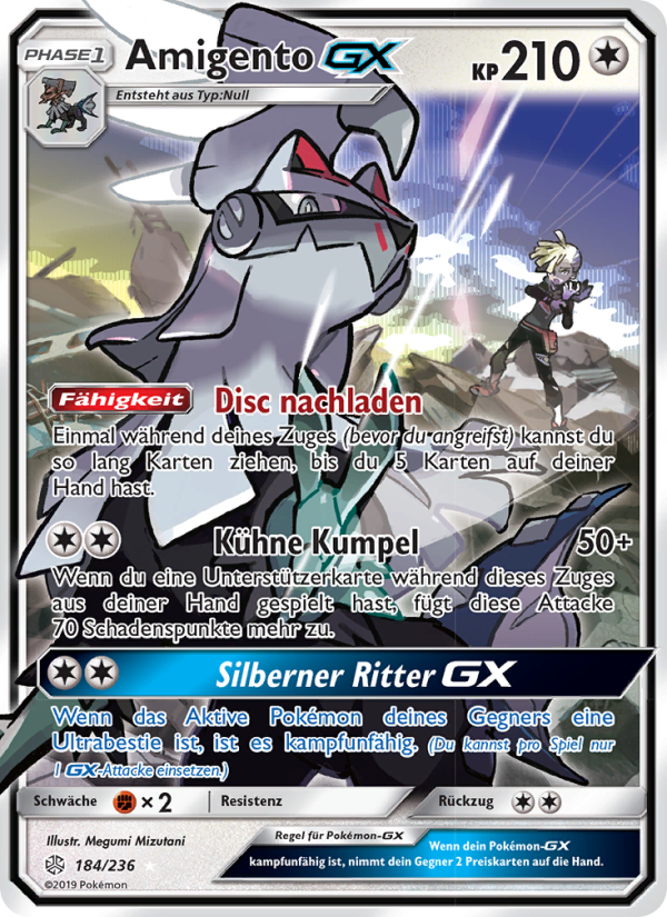 Amigento GX 184 — Cosmic Eclipse (German Pokémon TCG card)