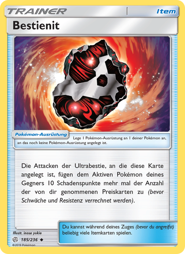 Bestienit 185 — Cosmic Eclipse (German Pokémon TCG card)