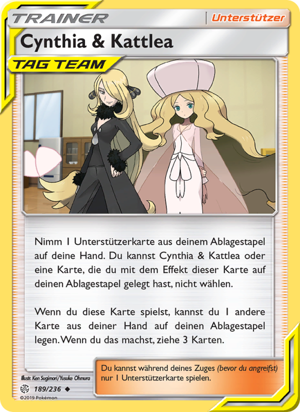 Cynthia & Kattlea 189 — Cosmic Eclipse (German Pokémon TCG card)