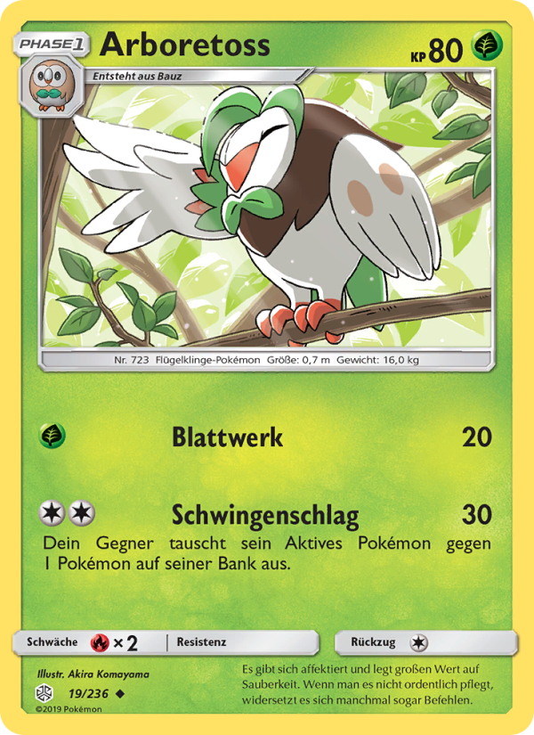 Arboretoss 19 — Cosmic Eclipse (German Pokémon TCG card)