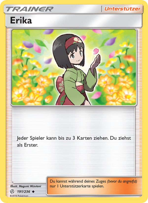 Erika 191 — Cosmic Eclipse (German Pokémon TCG card)
