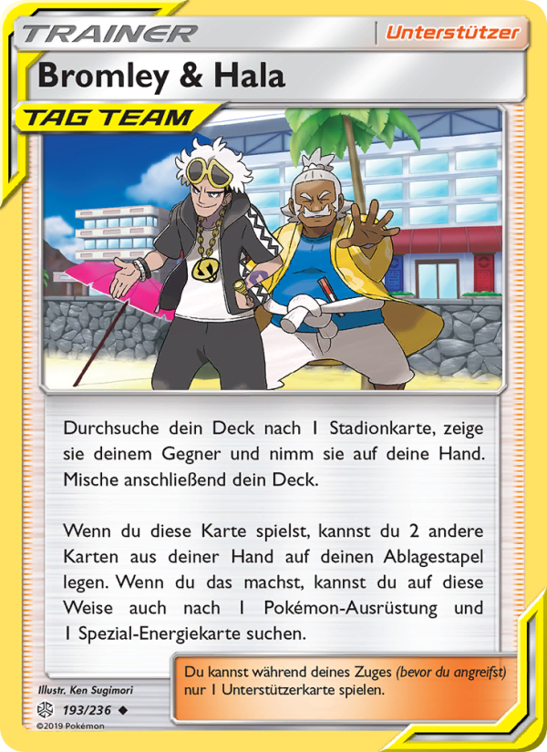 Bromley & Hala 193 — Cosmic Eclipse (German Pokémon TCG card)