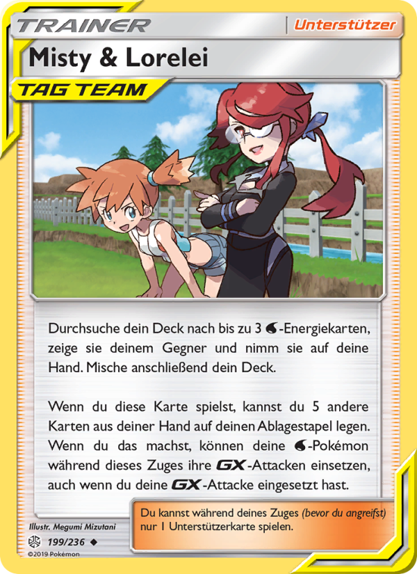 Misty & Lorelei 199 — Cosmic Eclipse (German Pokémon TCG card)