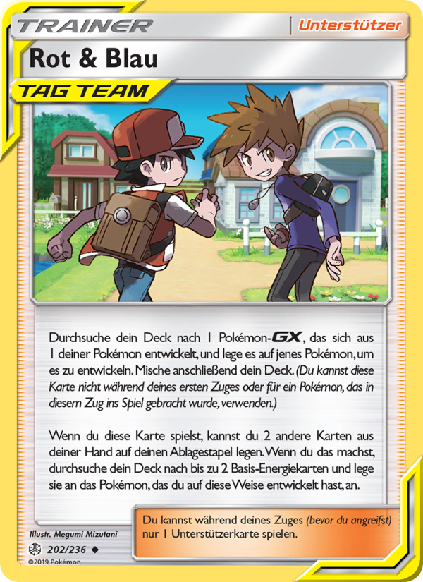 Rot & Blau 202 — Cosmic Eclipse (German Pokémon TCG card)