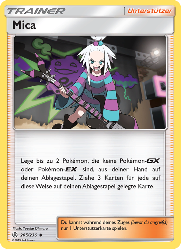 Mica 205 — Cosmic Eclipse (German Pokémon TCG card)