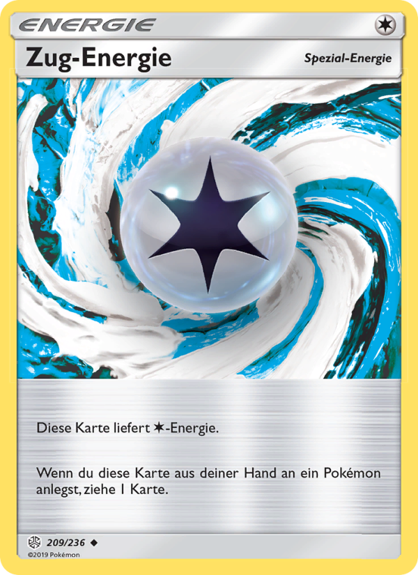 Zug-Energie 209 — Cosmic Eclipse (German Pokémon TCG card)