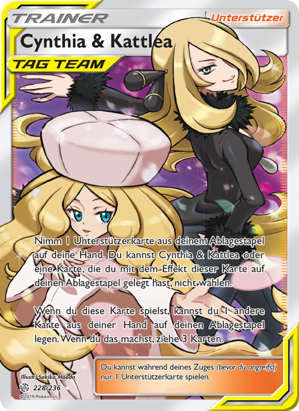 Cynthia & Kattlea 228 — Cosmic Eclipse (German Pokémon TCG card)