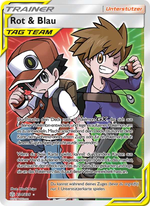 Rot & Blau 234 — Cosmic Eclipse (German Pokémon TCG card)