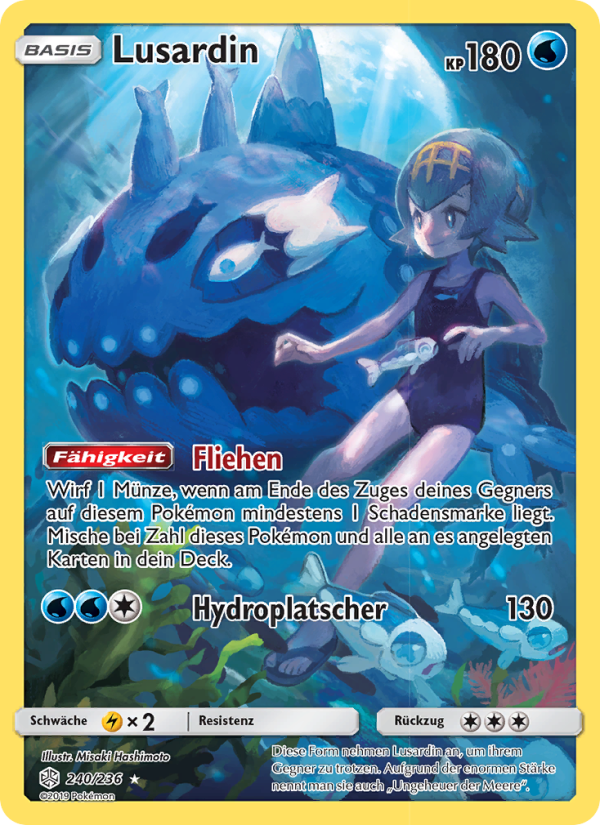 Lusardin 240 — Cosmic Eclipse (German Pokémon TCG card)