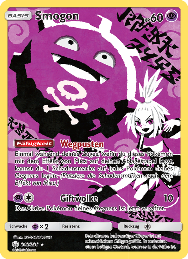 Smogon 243 — Cosmic Eclipse (German Pokémon TCG card)