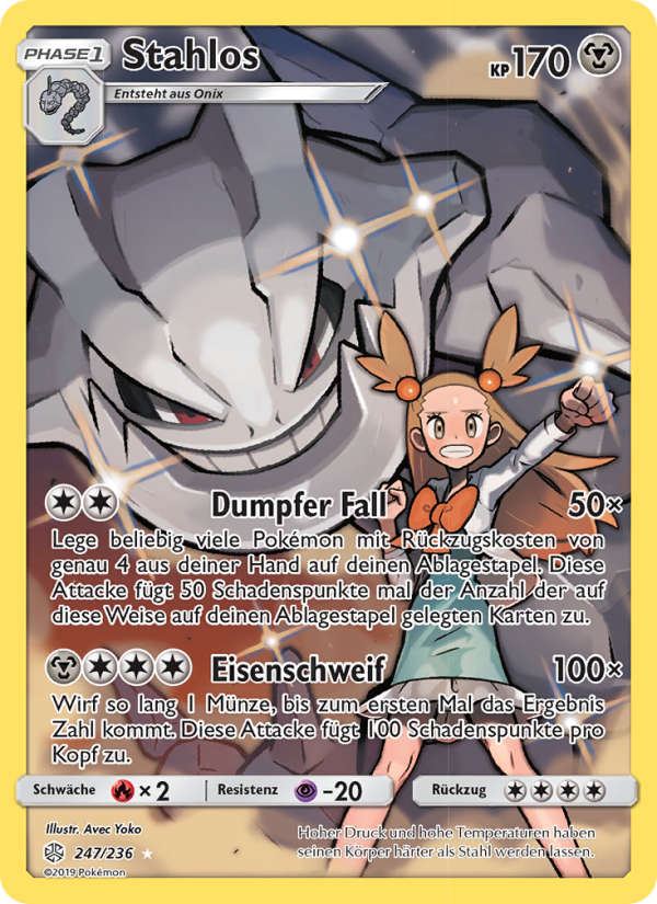 Stahlos 247 — Cosmic Eclipse (German Pokémon TCG card)