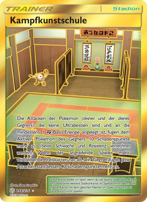 Kampfkunstschule 268 — Cosmic Eclipse (German Pokémon TCG card)