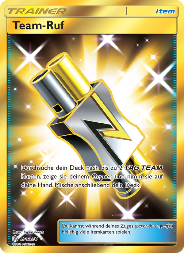 Team-Ruf 270 — Cosmic Eclipse (German Pokémon TCG card)