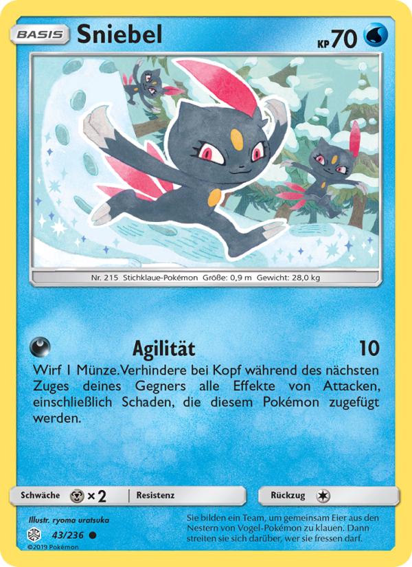 Sniebel 43 — Cosmic Eclipse (German Pokémon TCG card)