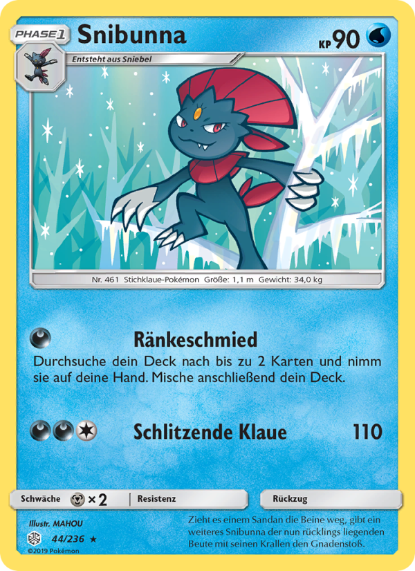 Snibunna 44 — Cosmic Eclipse (German Pokémon TCG card)