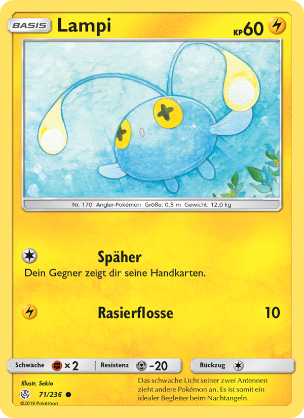 Lampi 71 — Cosmic Eclipse (German Pokémon TCG card)